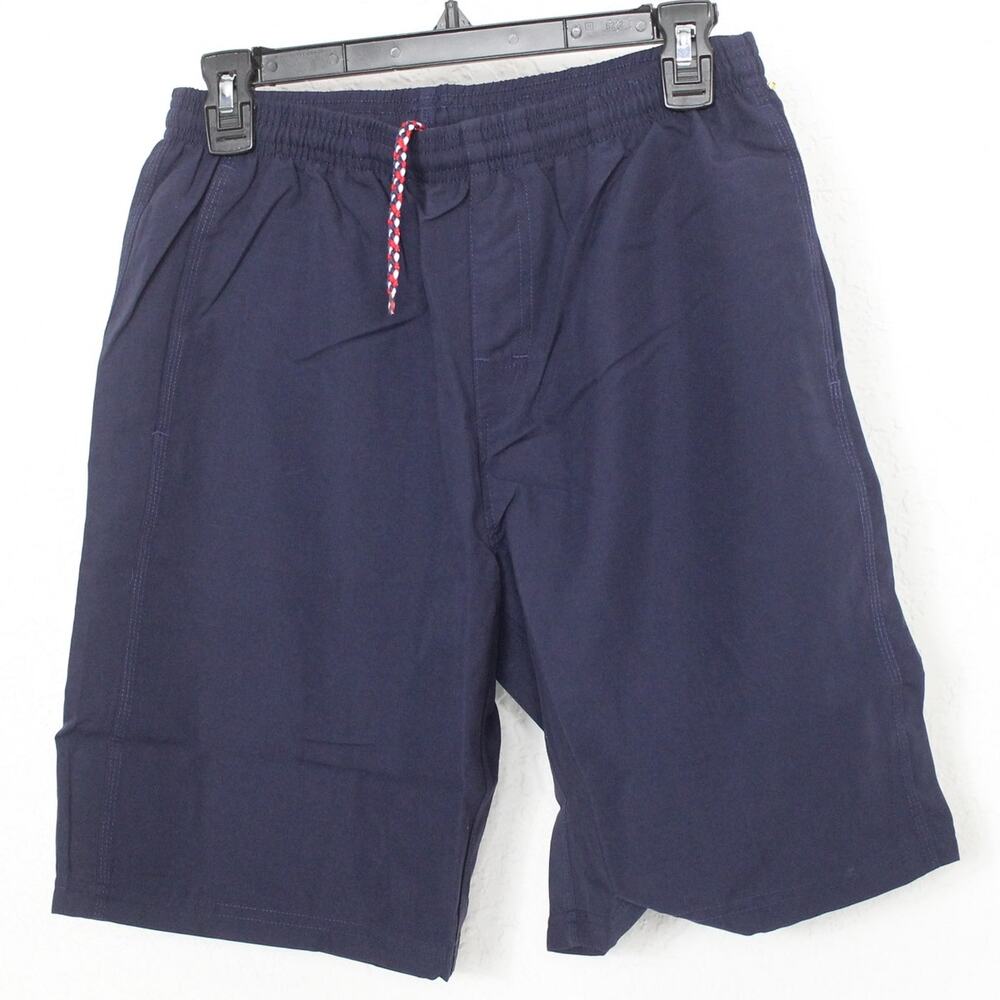Boast Boys Large Blank Club Shorts Navy with Drawstring Size L NWT